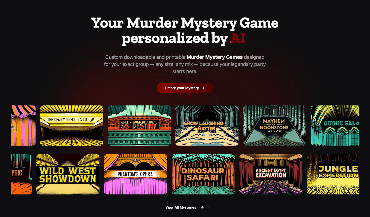 Murder Mystery Game AI screenshot 1