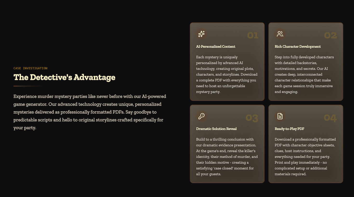 Murder Mystery Game AI screenshot 3