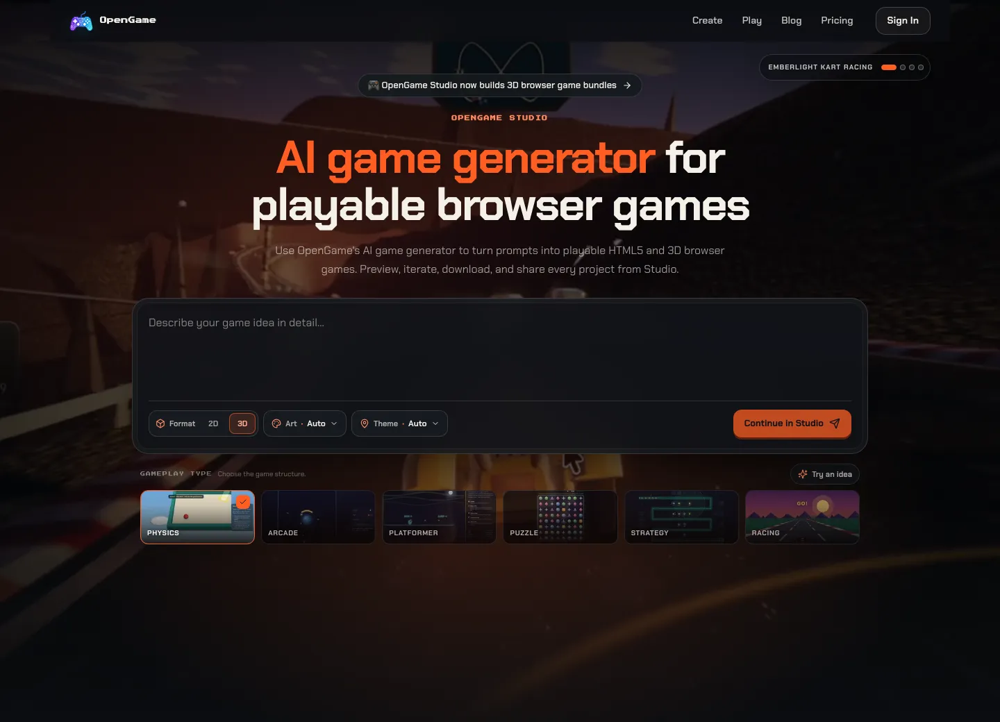 OpenGame screenshot 1